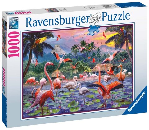 Ravensburger Puzzle 2D 1000 elementów: Flamingi 17082