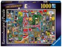 Ravensburger Puzzle 2D 1000 elementów: Niesamowity alfabet E & F 16420