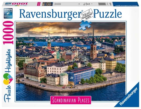 Ravensburger Puzzle 2D 1000 elementów: Puzzle skandynawskie miasto widok 16742