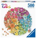 Ravensburger Puzzle 2D: Paleta kolorów. Kwiaty 500 elementów 17167