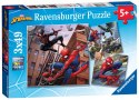 Ravensburger Puzzle dla dzieci 2D: Spiderman. 3x49 elementów 8025