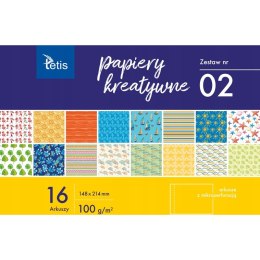 Zeszyt papierów kreatywnych A5 16k 100g KB029-02 TETIS