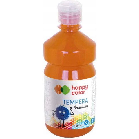 Farba TEMPERA Premium 500ml c.pomarańczowa HAPPY COLOR HA 3310 500-45