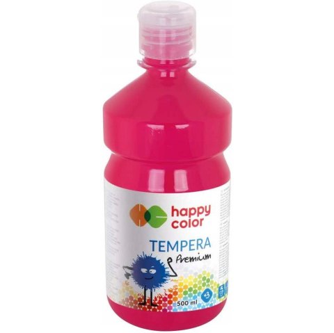 Farba TEMPERA Premium 500ml ciemnoróżowa HAPPY COLOR HA 3310 0500-22