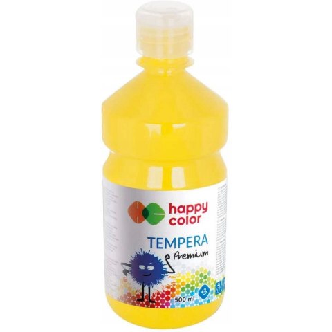 Farba TEMPERA Premium 500ml żółta HAPPY COLOR HA 3310 0500-1