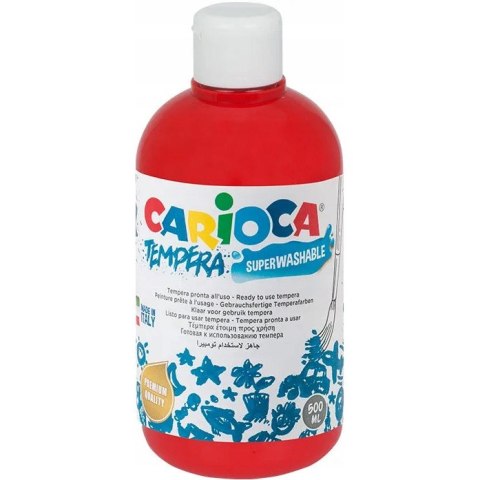 Farba TEMPERA czerwona CARIOCA 500ml 40427/10