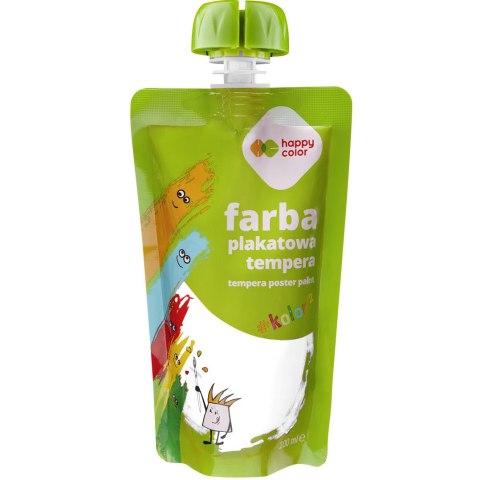 Farba plakatowa tempera biała 100ml HA 3310 0100-0 HAPPY COLOR