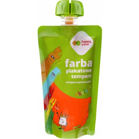 Farba plakatowa tempera neonowa pomarańczowa 100ml HA 3310 0100-04 HAPPY COLOR