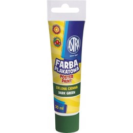 Farba plakatowa tuba 30 ml - ciemno zielona 83110906 ASTRA