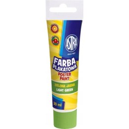 Farba plakatowa tuba 30 ml - jasna zieleń 83110910 ASTRA