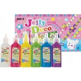 Farby JELLY DECO 6kol 22ml AMOS JD22P6 170-2108