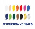 Farby plakatowe 12 kolorów+2 gratis 20ml 400167100 OXFORD