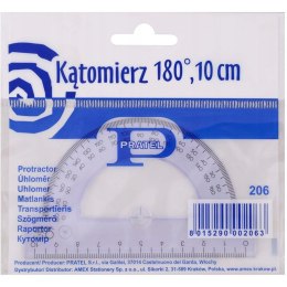 Kątomierz 10cm 180 stopni w etui 206 PRATEL