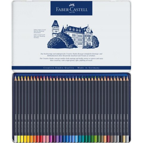 Kredki akwaarelowe GOLDFABER aqua 24kol.opakowanie metalowe 114624 Faber-Castell