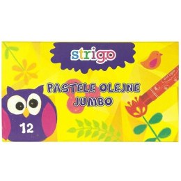 Pastele olejne JUMBO 12 kolorów STRIGO SSC029