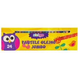 Pastele olejne JUMBO 24 kolory STRIGO SSC030