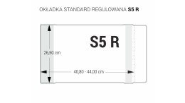 Okładka regulowana S5 - 265 bezbarwna (5 szt.) OZB5-51 BIURFOL