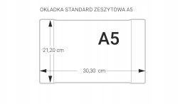 Okładka zeszytowa A5 - 212 bezbarwna (50szt.) OZK-01-02 BIURFOL