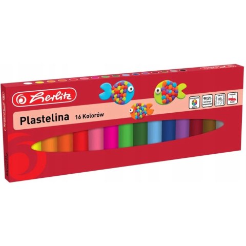 Plastelina 16 kolorów 9570797 HERLITZ