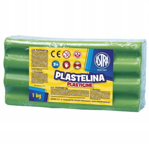 Plastelina Astra 1 kg zielona jasna 303111016 ASTRA