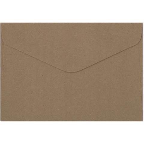 Koperta ozdobna 114x162mm KRAFT c.brązowy C6 120g (8szt.) 280222 Galeria Papieru