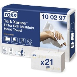 Ręcznik ZZ TORK H2 biały PREMIUM Extra SOFT celuloza 100297