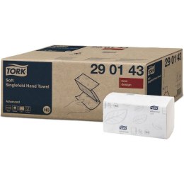 Ręcznik ZZ V-FOLD TORK H3 biały 23x22,6cm 2w 290143 Advanced celuloza (15x250)