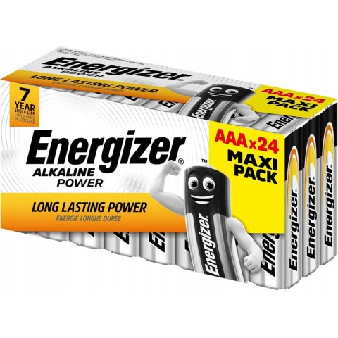 Bateria ENERGIZER Alkaline Power AAA/LR03 alkaliczna MAXI PACK pudełko (24szt)