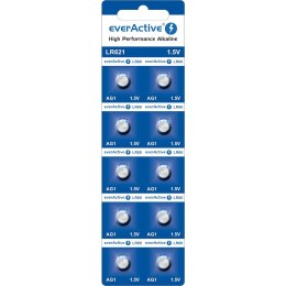 Bateria EVERACTIVE AG1/LR621/SR621/SR60/LR60/LR620 1,5V alkaliczna blister (10szt)