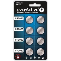 Bateria EVERACTIVE CR2032/CR2025/CR2016 litowa blister mix (8szt)