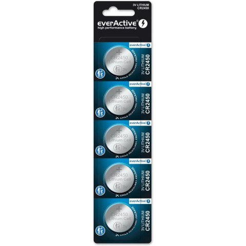 Bateria EVERACTIVE CR2450/DL2450/BR2450 3V litowa blister (5szt)