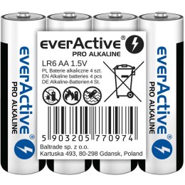 Bateria EVERACTIVE Pro Alkaline AA/LR6 alkaliczna taca (4szt)