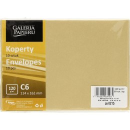 Koperta C6 Pearl złoty 120g (10szt.) 280215 Galeria Papieru