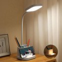 Lampka biurkowa led PLATINET PEN HOLDER biala 4W (45777)