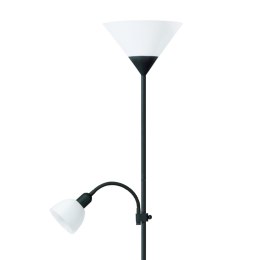 Lampa podłogowa PLATINET E27 + E14 czarna (45178)