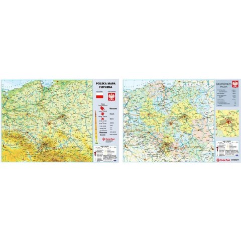 Podkład dwustronny MAPA POLSKI 59x41.7cm 0318-0049-99 P PANTA PLAST