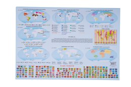 Podkład na biurko MAPA ŚWIATA 55x38 cm KRESKA