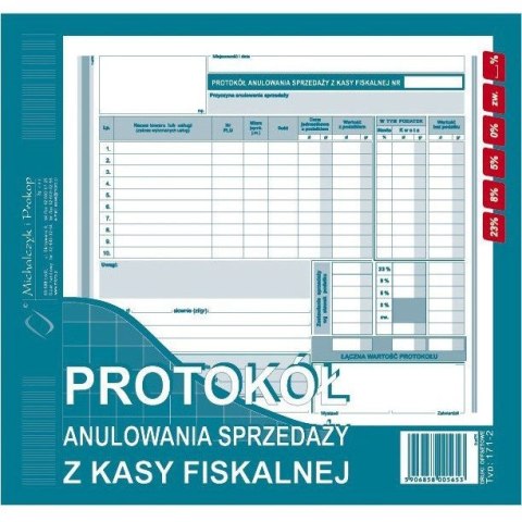 171-2 Prot.anul.sprz.z.kasy N! 2/3 MICHALCZYK I PROKOP