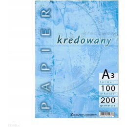 Papier A3 200g kredowany (100) KRESKA