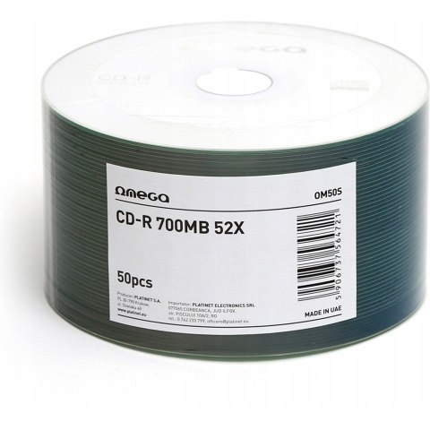 Płyta CD-R 700MB OMEGA 52x spindel (50szt) (56472)