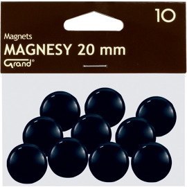 Magnesy 20mm czarne (10szt.) 130-1687 GRAND