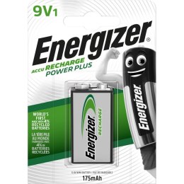 Akumulatorek ENERGIZER Power Plus 9V/HR22/6F22 175mAh Ni-MH