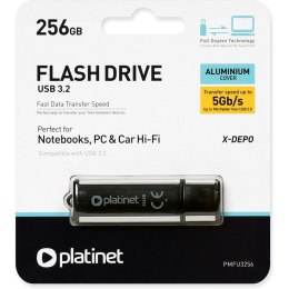 Pamięć USB-A 256GB PLATINET X-DEPO USB 3.2 czarny (42564)