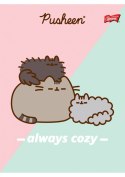 Zeszyt A5 32k 3linia kolorowa laminowany PUSHEEN