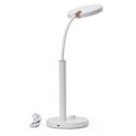 Lampka biurkowa led PLATINET AURA biała 10W 65led (45991)