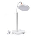 Lampka biurkowa led PLATINET AURA biała 10W 65led (45991)