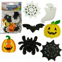 Naklejki z pianki HALLOWEEN dynie, duchy, koty,pajęczyny, nietoperze (40 szt.) PVH3 BREWIS