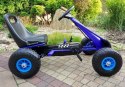 Gokart Niebieski A-15 Pompowane Koła