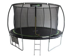 Trampolina LEAN Sport Max 14ft Czarno-Zielona