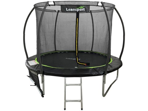 Trampolina LEAN Sport Max 8ft Czarno-Zielona